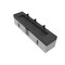 Castello Usa Nile 84-inch Gray Vanity Set with Black Top and Black Handles CB-MC-84G-BL-2053-BL - alternate 6